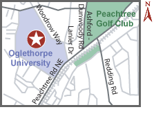 OgleThorpe University Map