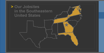 Map Of The Southeastern US